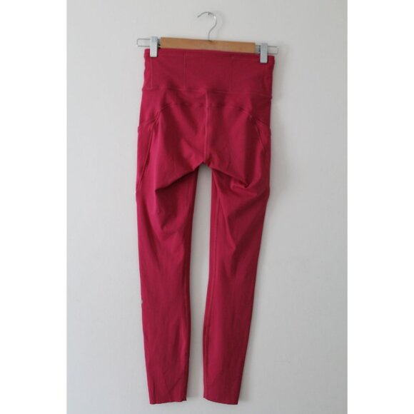 Lululemon Fast & Free 7/8 Tight II Nulux 25" Violet Red Size 4 - Picture 5 of 10